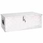 Preview: Aufbewahrungsbox Silbern 80x39x30 cm Aluminium