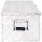 Preview: Aufbewahrungsbox Silbern 80x39x30 cm Aluminium