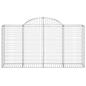 Preview: Gabione mit Hochbogen 200x50x100/120 cm Verzinktes Eisen