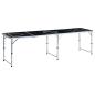 Preview: ARDEBO.de - Klappbarer Bier-Pong-Tisch 240 cm Schwarz