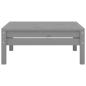 Preview: Gartenhocker Grau Massivholz Kiefer