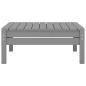 Preview: Gartenhocker Grau Massivholz Kiefer