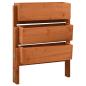 Preview: ARDEBO.de - Pflanzkübel Klappbar Orange 60x14x75 cm Massivholz Tanne