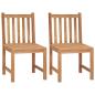 Preview: ARDEBO.de - Gartenstühle 2 Stk. Massivholz Teak
