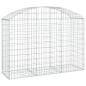 Preview: Gabione mit Hochbogen 150x50x100/120 cm Verzinktes Eisen