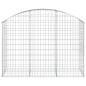 Preview: Gabione mit Hochbogen 150x50x100/120 cm Verzinktes Eisen
