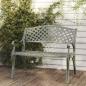 Preview: ARDEBO.de - Gartenbank 102 cm Aluminiumguss Grün