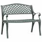 Preview: Gartenbank 102 cm Aluminiumguss Grün