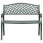 Preview: Gartenbank 102 cm Aluminiumguss Grün