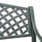 Preview: Gartenbank 102 cm Aluminiumguss Grün
