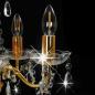 Preview: Kronleuchter mit Perlen Golden Rund 5×E14