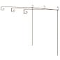 Preview: Garten-Pergola Antik-Braun 3x3x2,5 m Eisen