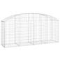 Preview: Gabione mit Hochbogen 200x50x80/100 cm Verzinktes Eisen