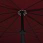 Preview: Sonnenschirm mit Mast 200x130 cm Bordeauxrot