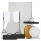 Preview: ARDEBO.de - Fotostudio-Set mit Beleuchtung, Hintergrund und Reflektor