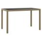Preview: 3-tlg. Garten-Essgruppe mit Kissen Poly Rattan Beige