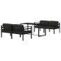 Preview: 5-tlg. Garten-Lounge-Set mit Kissen Aluminium Anthrazit