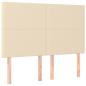 Preview: Boxspringbett mit Matratze Creme 180x200 cm Stoff