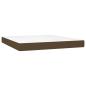 Preview: Boxspringbett mit Matratze Dunkelbraun 180x200 cm Stoff