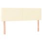 Preview: Boxspringbett mit Matratze Creme 140x200 cm Kunstleder