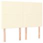 Preview: Boxspringbett mit Matratze Creme 140x190 cm Kunstleder