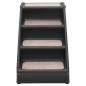 Preview: Hundetreppe Klappbar Schwarz 62x40x49,5 cm