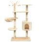 Preview: ARDEBO.de - Katzen-Kratzbaum 125 cm Beige
