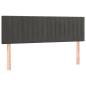 Preview: Boxspringbett mit Matratze Dunkelgrau 140x200 cm Samt