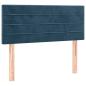 Preview: Boxspringbett mit Matratze Dunkelblau 120x200 cm Samt