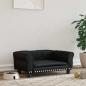 Preview: ARDEBO.de - Hundebett Schwarz 70x45x30 cm Kunstleder