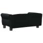 Preview: Hundebett Schwarz 70x45x30 cm Kunstleder