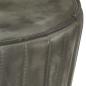 Preview: Barhocker Grau Echtleder