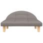 Preview: Hundebett Taupe 70x52x30 cm Stoff