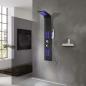 Preview: ARDEBO.de - Duschpaneel Aluminium 20x44x130 cm Schwarz