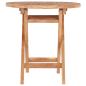 Preview: Gartentisch Klappbar 45 cm Massivholz Teak