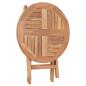 Preview: Gartentisch Klappbar 45 cm Massivholz Teak
