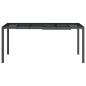 Preview: Gartentisch Anthrazit 165x80x72 cm Stahl