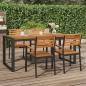 Preview: ARDEBO.de - Gartentisch mit Gestell U-Form 180x90x75 cm Akazie Massivholz