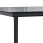 Preview: Garten-Esstisch Schwarz 160x80x74 cm Stahl und Hartglas