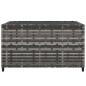 Preview: Garten-Couchtisch Quadratisch Grau 50x50x30 cm Poly Rattan