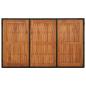 Preview: Gartentisch mit Holzplatte Schwarz 150x90x75 cm Poly Rattan
