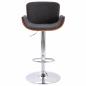 Preview: Barhocker Grau Stoff