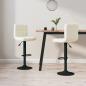 Preview: ARDEBO.de - Barhocker 2 Stk. Creme Samt