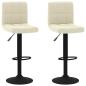 Preview: Barhocker 2 Stk. Creme Samt