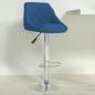 Preview: ARDEBO.de - Barhocker Blau Samt