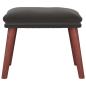 Preview: Fußhocker Dunkelgrau 45x29,5x35 cm Samt