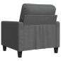 Preview: Sofasessel Dunkelgrau 60 cm Stoff