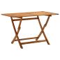 Preview: ARDEBO.de - Klappbarer Gartentisch 120x70x75 cm Massivholz Akazie