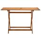 Preview: Klappbarer Gartentisch 120x70x75 cm Massivholz Akazie