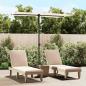 Preview: ARDEBO.de - Sonnenschirm mit Aluminium-Mast 180x110 cm Sandweiß